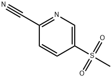 6-氰基-3-甲磺酰吡啶分子式结构图