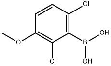 2,6-二氯-3-甲氧基苯硼酸分子式结构图