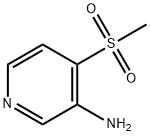 4-甲磺酰吡啶-3-胺分子式结构图