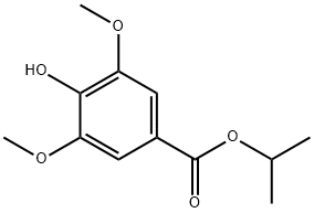 3,5-二甲氧基-4-羟基苯甲酸异丙酯分子式结构图