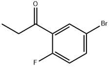 1-(5-溴-2-氟苯基)-1-丙酮分子式结构图