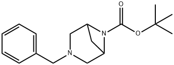 TERT-BUTYL 3-BENZYL-3,6-DIAZABICYCLO[3.1.1]HEPTANE-6-CARBOXYLATE分子式结构图