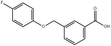 3-(4-fluorophenoxymethyl)benzoic acid分子式结构图