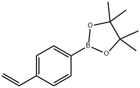 4-乙烯苯硼酸频呢醇酯分子式结构图