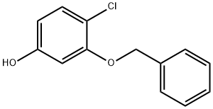 3-(苄氧基)-4-氯苯酚分子式结构图