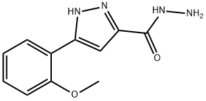 3-(2-甲氧基苯基)-1H-吡唑-5-碳酰肼分子式结构图