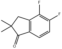 4,5-DIFLUORO-2,3-DIHYDRO-2,2-DIMETHYL-1H-INDEN-1-ONE分子式结构图