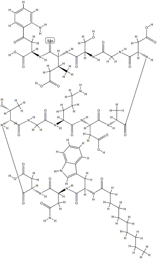 达托霉素杂质3分子式结构图