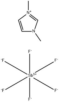 1,3-二甲基咪唑六氟锑酸盐分子式结构图