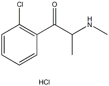 2-Chloromethcathinone (hydrochloride)分子式结构图