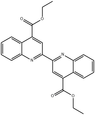 2,2 '-联喹啉]-4,4 '-二甲酸二乙分子式结构图