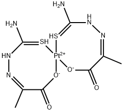 pyruvic acid thiosemicarbazone-platinum complex分子式结构图