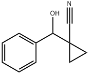 1-(羟基(苯基)甲基)环丙基腈分子式结构图