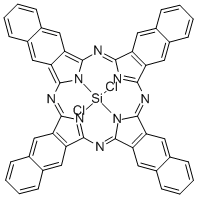 二氯化硅2,3-萘醛菁分子式结构图