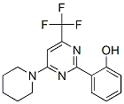 Pyrimidine, 2-(2-hydroxyphenyl)-4-piperidino-6-trifluoromethyl-分子式结构图