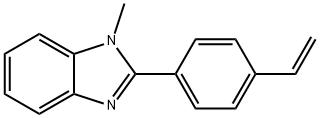 2-(4-乙烯基苯基)-1-甲基-1H-1,3-苯并咪唑分子式结构图