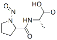 N-[(1-Nitroso-2-pyrrolidinyl)carbonyl]alanine分子式结构图