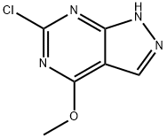 6-CHLORO-4-METHOXY-1(2)H-PYRAZOLO[3,4-D]PYRIMIDINE分子式结构图