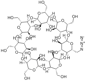 单-6-O-(叠氮基)-Β-环糊精分子式结构图