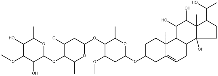 苦绳甙 D分子式结构图