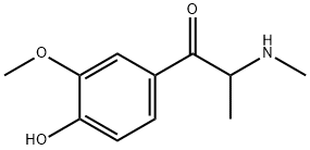 4-Hydroxy-3-methoxymethcathinone分子式结构图