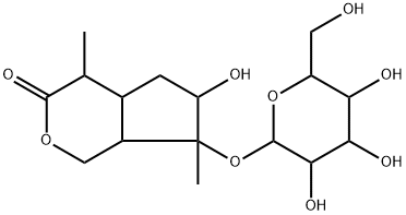 白花败酱醇苷分子式结构图