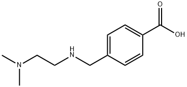 4-[(2-二甲氨基-乙胺基)-甲基]-苯甲酸分子式结构图