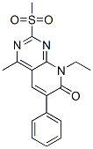 Pyrido[2,3-d]pyrimidin-7(8H)-one,  8-ethyl-4-methyl-2-(methylsulfonyl)-6-phenyl-分子式结构图