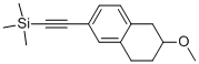 ((6-METHOXY-5,6,7,8-TETRAHYDRONAPHTHALEN-2-YL)ETHYNYL)TRIMETHYLSILANE分子式结构图