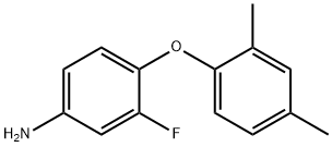 4-(2,4-DIMETHYLPHENOXY)-3-FLUOROANILINE分子式结构图