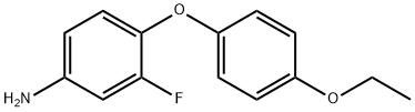 4-(4-ETHOXYPHENOXY)-3-FLUOROANILINE分子式结构图