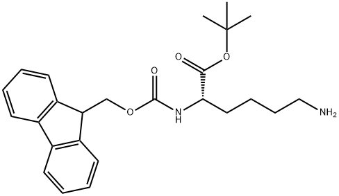 N2-FMOC-L-赖氨酸叔丁酯分子式结构图