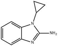 1-环丙基-2-氨基苯并咪唑分子式结构图