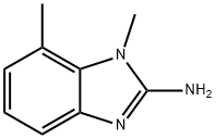 1,7-二甲基-2-氨基苯并咪唑分子式结构图