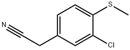 4-乙氰基-2-氯茴香硫醚分子式结构图