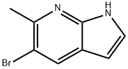 5-溴-6-甲基4-氮杂-吲哚分子式结构图