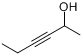 3-己炔-2-醇分子式结构图