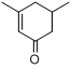 3,5-二甲基-2-环己烯-1-酮分子式结构图