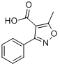 5-甲基-3-苯基异恶唑-4-羧酸;3-苯基-5-甲基异恶唑-4-甲酸分子式结构图