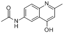 6-乙酰氨基-4-羟基-2-甲基喹啉分子式结构图