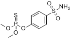 畜蜱磷;萨硫苯磺胺;O-[4-(氨基磺酰)苯基]硫代磷酸二甲酯分子式结构图