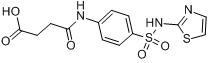 丁二酰磺胺噻唑;琥珀酰磺胺噻唑分子式结构图