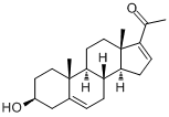 16-妊娠双烯醇酮;3beta-羟基孕甾-5,16-二烯-20-酮分子式结构图