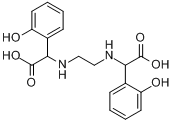 N,N'-乙基双(2-[2-羟基苯基]甘氨酸)分子式结构图