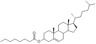 胆甾烯基辛酸酯;胆甾醇辛酸酯分子式结构图