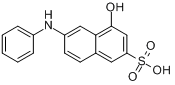 N-苯基-gamma-酸;6-苯胺基-4-羟基萘-2-磺酸分子式结构图