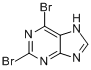 2,6-二溴嘌呤分子式结构图