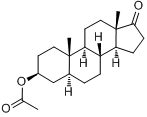 醋酸去氢表雄酮;3-羟基-雄甾-5-烯-17-酮-3-醋酸酯分子式结构图