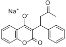 华法林钠;3-(3-氧代-1-苯基丁基)-4-羟基-2H-1-苯并吡喃-2-酮钠盐分子式结构图