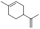 双戊烯;1-甲基(1-甲基乙烯基)环己烯分子式结构图